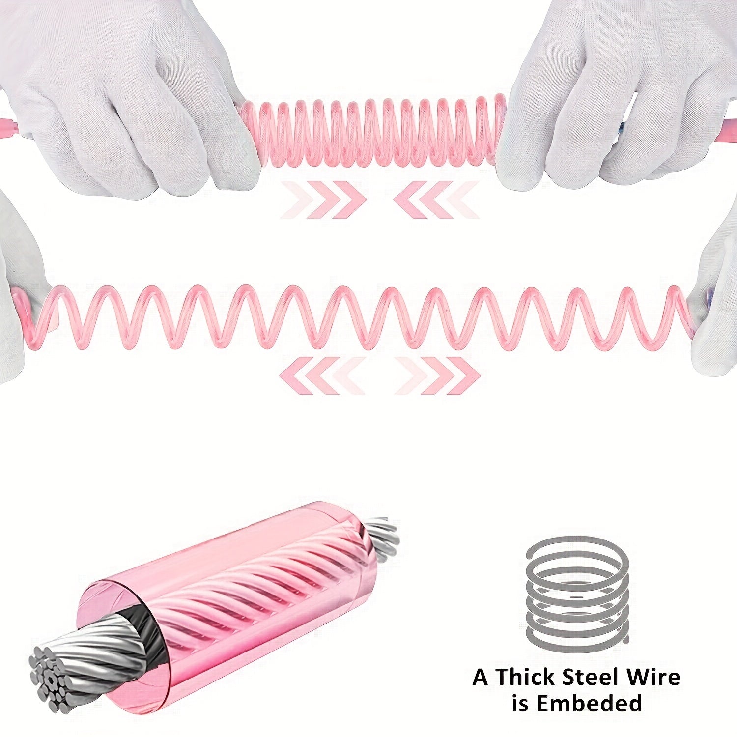 2-In-1 Pink Toddler Leash & Wrist Link - 2.5m Length