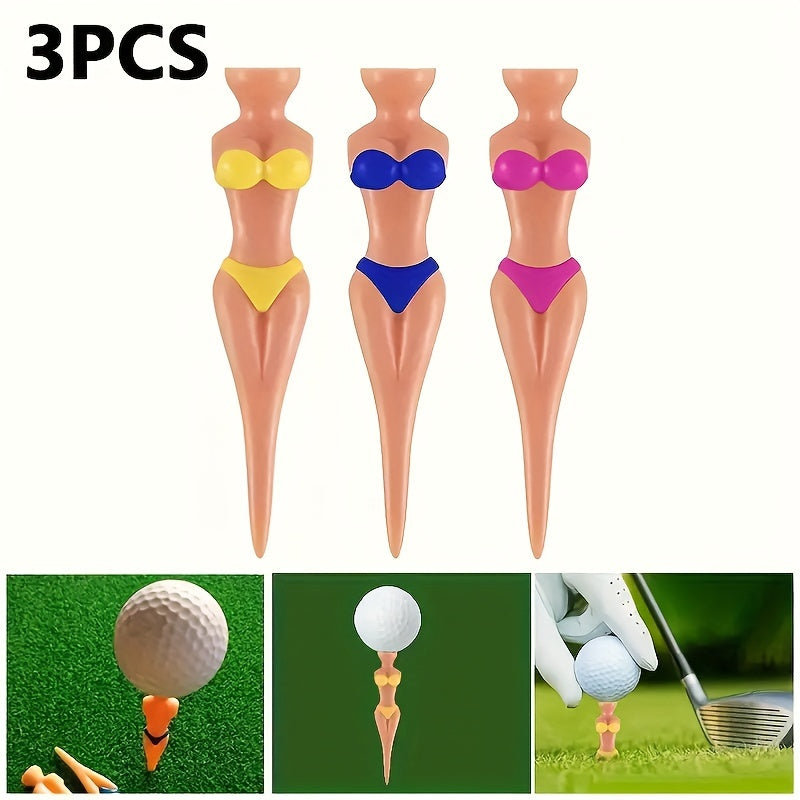 3pcs Plastic Golf Tee Ball Holder Women Indoor Outdoor Training