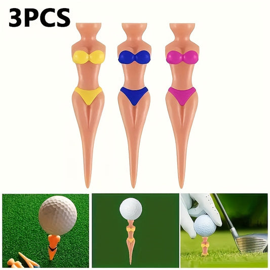 3pcs Plastic Golf Tee Ball Holder Women Indoor Outdoor Training