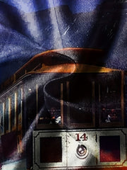 Boy's Vintage Train Graphic T shirt Casual Slightly Stretch Breathable Tee
