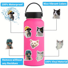 100PCS Cat Stickers Vinyl Waterproof Decals Scrapbook Laptop Bumper Skateboard