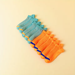 10 Pairs Solid Ankle Socks Women's Low Cut Casual Stockings
