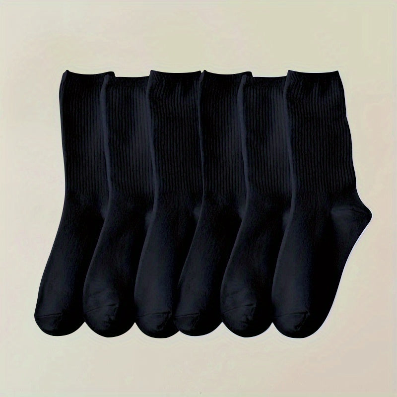 Breathable Crew Socks 8 Pairs for Women