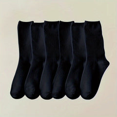 Breathable Crew Socks 8 Pairs for Women