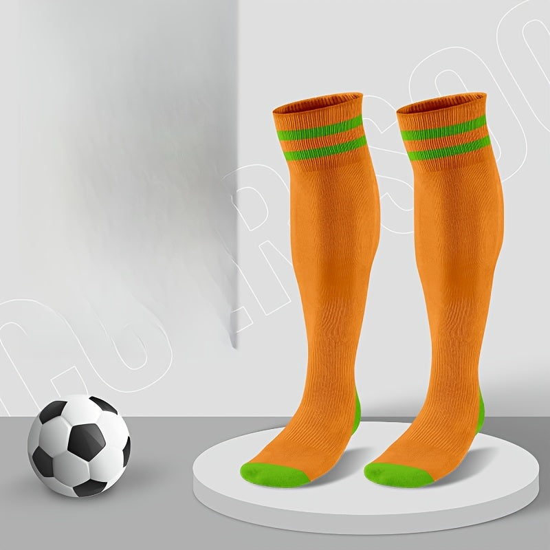 Adult Knee High Football Socks Anti-Slip Thick Sport Soccer Socks