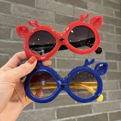 Kids Cartoon Deer Sunglasses Sun Protection Accessory for Outdoor Activities