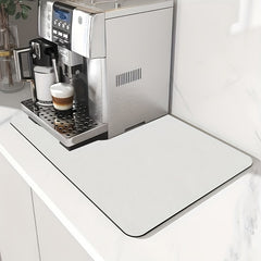 Coffee Machine Seat Mat Hide Stains Bowl Dish Drying Placemat