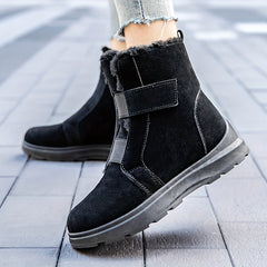 Warm Plush-Lined Snow Boots - Winter Outdoor Thermal Footwear