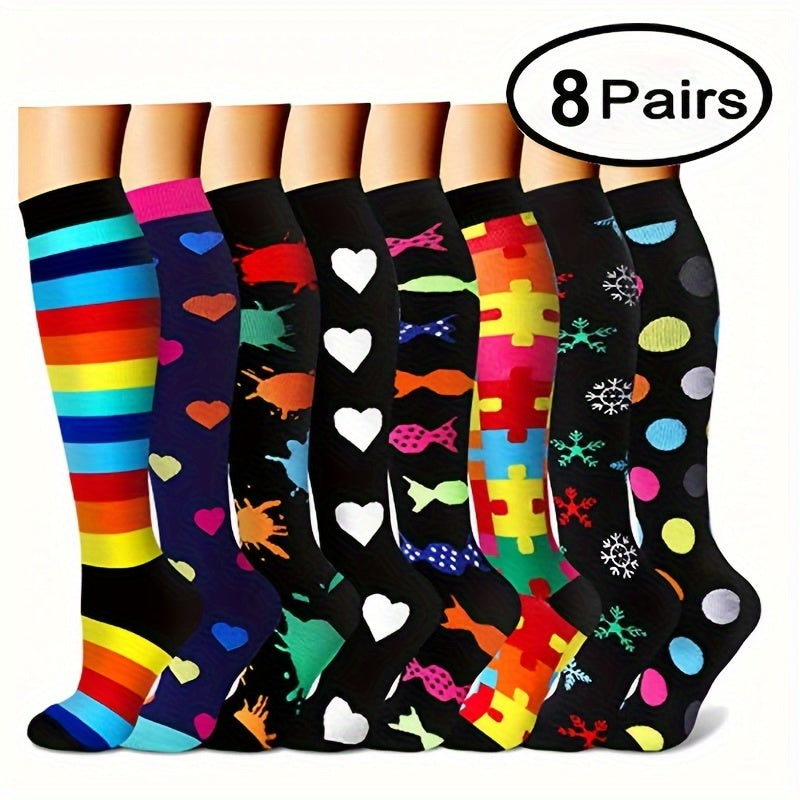 Men's Compression Sport Socks Sweat Absorbing Nylon Blend Socks