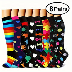 Men's Compression Sport Socks Sweat Absorbing Nylon Blend Socks