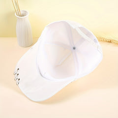 Rhinestone Bow Patch Baseball Cap Golf Sun Hat Adjustable Dad Hats For Women