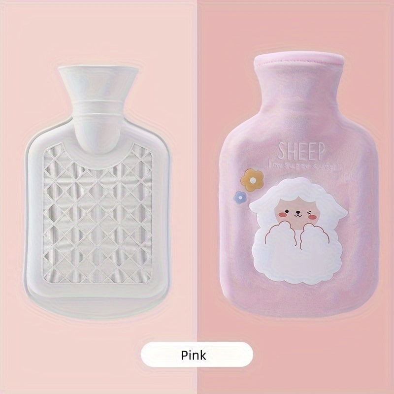 Rainbow Sheep Hot Water Bag Thickened Rubber Liner Portable Warm Water Bag