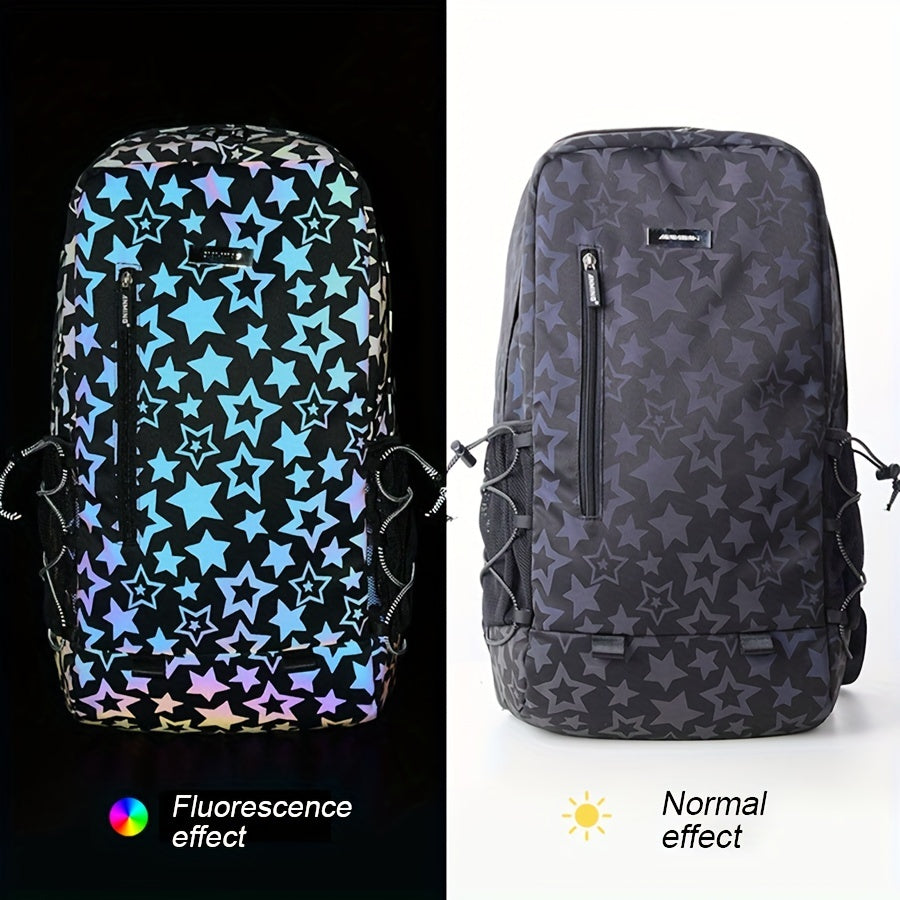 Stylish Reflective Backpack for Adults & Students - Lightweight & Versatile