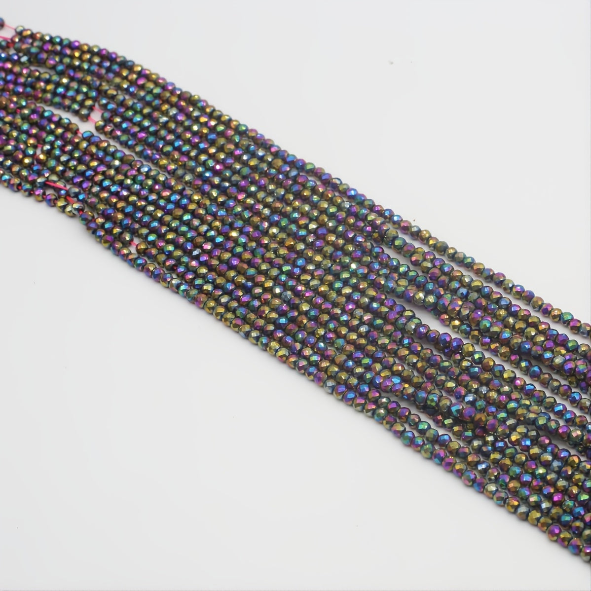 Colorful Spinel Painted Faceted Small Beads Beaded Length 15''