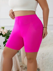 High Waisted Skinny Biker Shorts