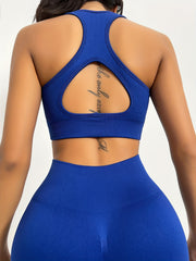 Yoga Sports Sets: Sports Bra & High Waist Leggings Activewear