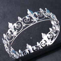 Vintage Golden Crystal Wedding Tiara Bridal Crown