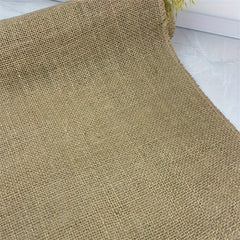Boho Farmhouse Jute Burlap Tablecloth 11x108 inches