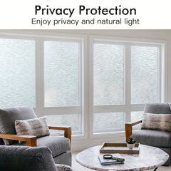 Frosted Glass Window Film Privacy Static Cling UV Blocking