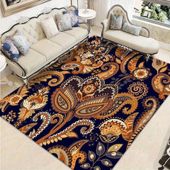 Large Living Room Rug Soft Crystal Velvet Non-slip Mat