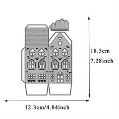 1pc Christmas Tree Popup Card Metal Cutting Dies DIY Scrapbooking Craft Embossin