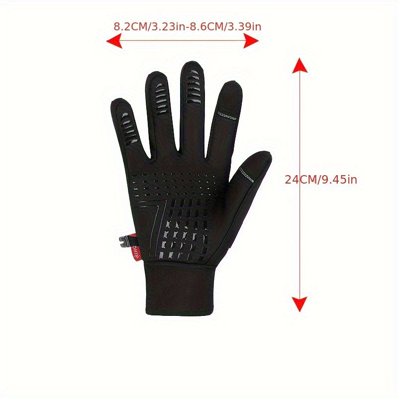 Winter Warm Gloves Anti Slip Touch Screen Wind Proof Cycling Gloves
