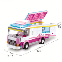 Grain City Dining Car Building Block Set Mini Kitchenware Toys