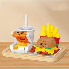 261pcs Burger Fries Chicken Building Block Toys