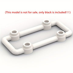 12pcs Building Blocks Set 4 Stud Fence Railings 1x6x3 ABS Plastic Mixed Colors