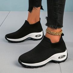 Women's Chunky Sneakers Slip On Air Cushion Shoes Lightweight