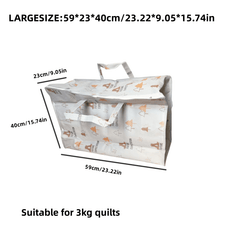 Pink Foldable Storage Bag Large Capacity Moving Box