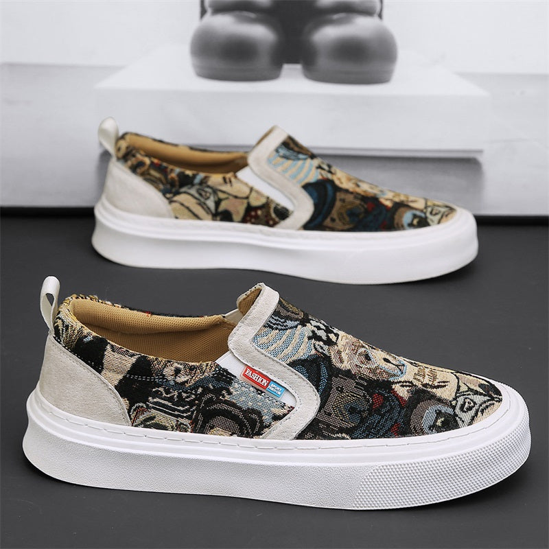 Men's Breathable Slip On Loafer Shoes Lightweight Non slip Shoes