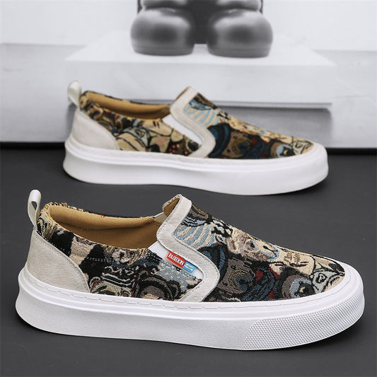 Men's Breathable Slip On Loafer Shoes Lightweight Non slip Shoes