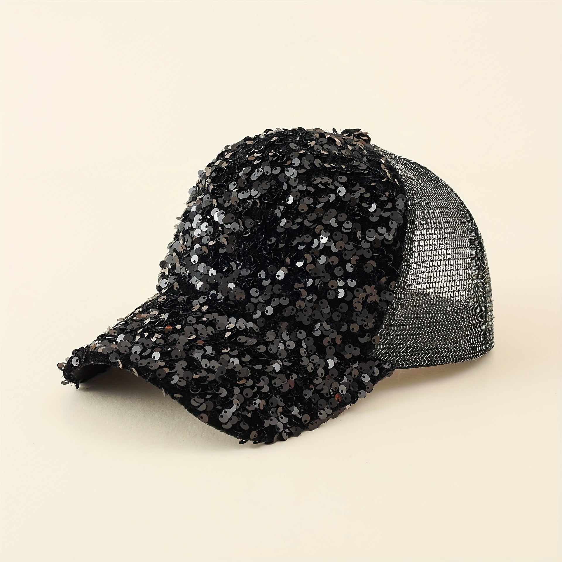 Sequin Y2K Trucker Hat Hip Hop Baseball Cap Adjustable Sunscreen Golf Dad Hats