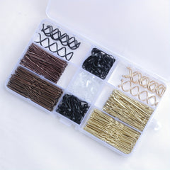 356pcs Hair Clips Hairpins Girls Decorative Hair Accessories