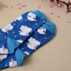 Cartoon Sheep Print Socks Women's Stockings