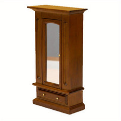 1:12 Dollhouse Wardrobe Mirror Locker Storage Cabinet Furniture Decor