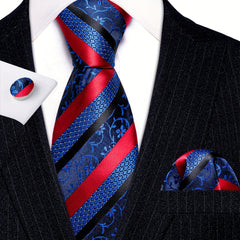 Barry Wang Golden Silk Paisley Tie Set