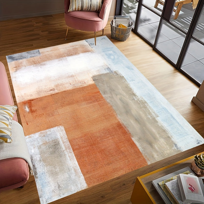 Abstract Nordic Modern Area Rugs Non Slip Large Rugs Non Shedding Carpet