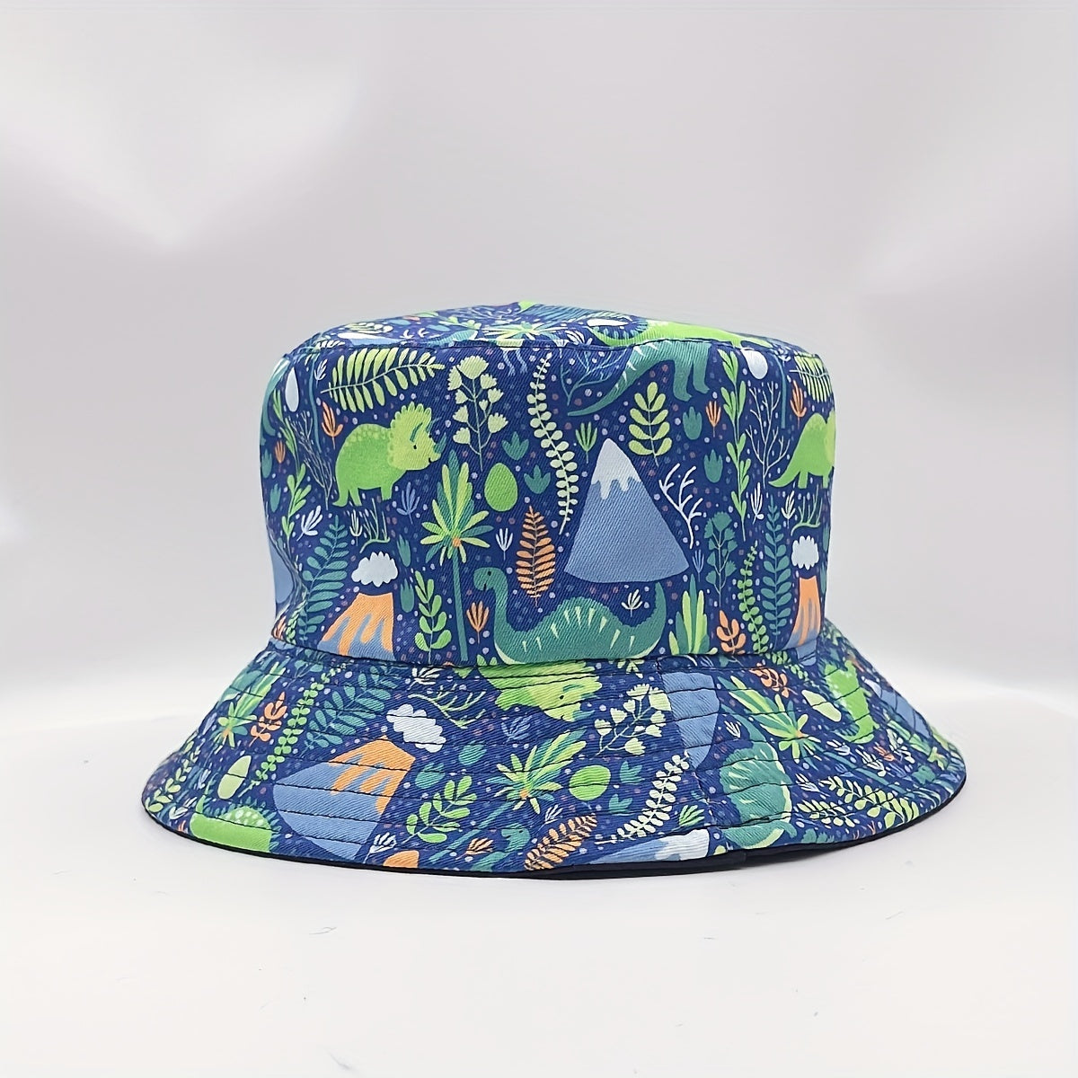 Dinosaur Print Bucket Hat Reversible Fisherman Cap