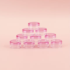 10pcs 5g Travel Cosmetic Jars Leak Proof Mini Portable Clear Cream Containers
