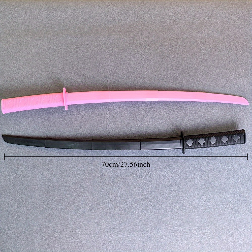 Pink Samurai Sword Retractable Role Playing Prop for Cosplay Halloween Costumes
