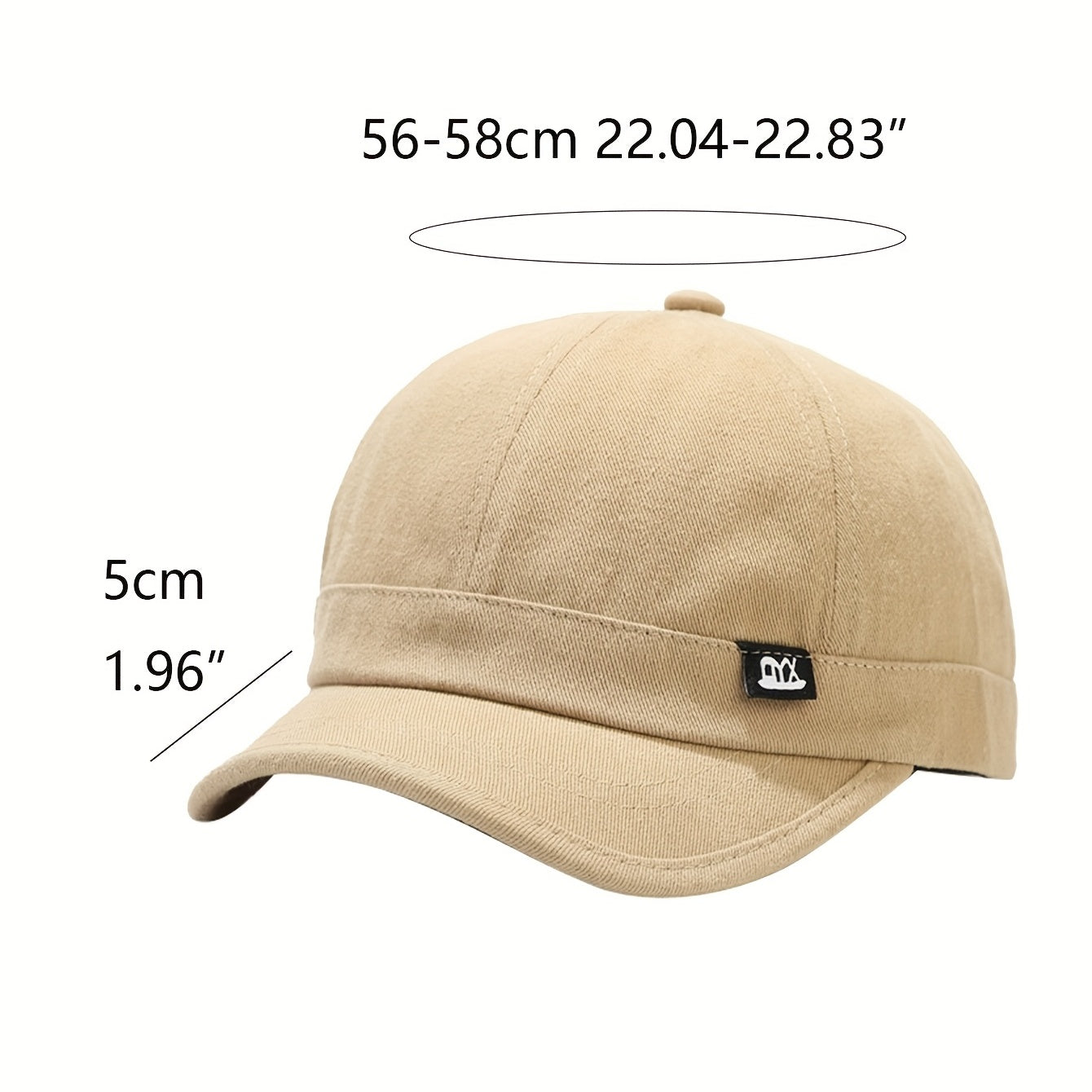 Short Brim Classic Baseball Cap Vintage Solid Casual Dad Hat Lightweight