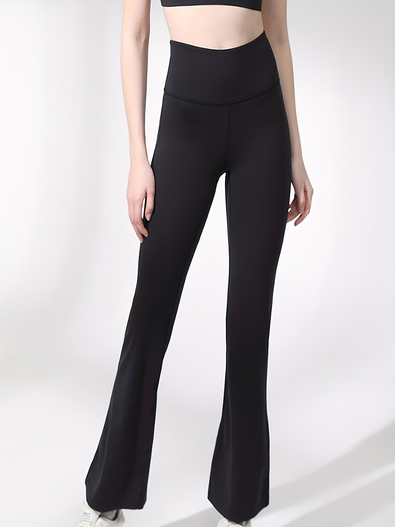 Women's Bootcut Solid Yoga Fitness Running Pants