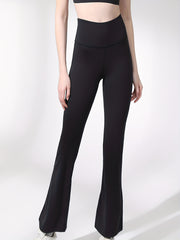 Women's Bootcut Solid Yoga Fitness Running Pants
