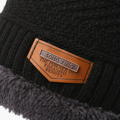Cycling Knitted Gloves & Hat & Scarf Set