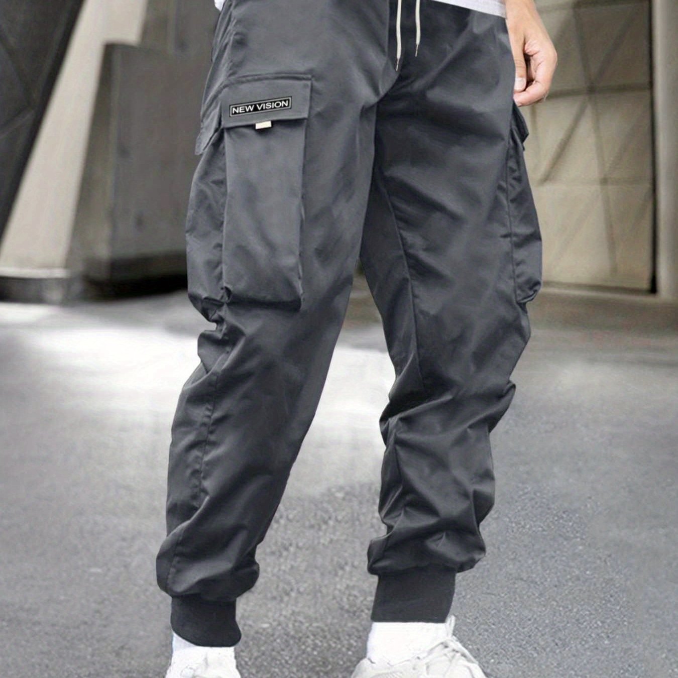 NEW VISION Tag Cargo Pants With Flap Pockets Overalls