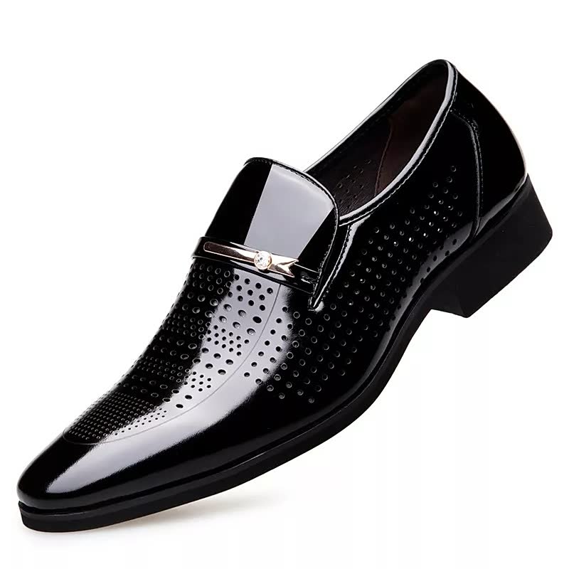 Men's Pointed Toe Shoes Superfine Fiber Slip On Oxford Shoes