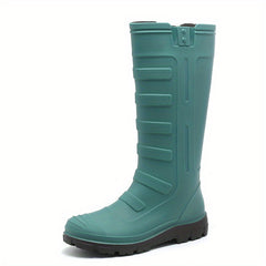 Men High Top Rain Boots Waterproof Non slip Shoes for Outdoor Walking Fishing