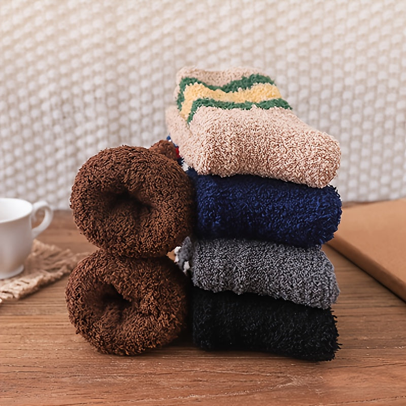 Women's Coral Fleece Floor Socks Winter Plus Velvet Couple